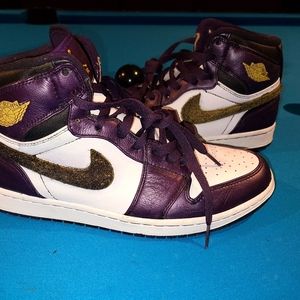 jordan 1 retro high strap grand purple varsity maize